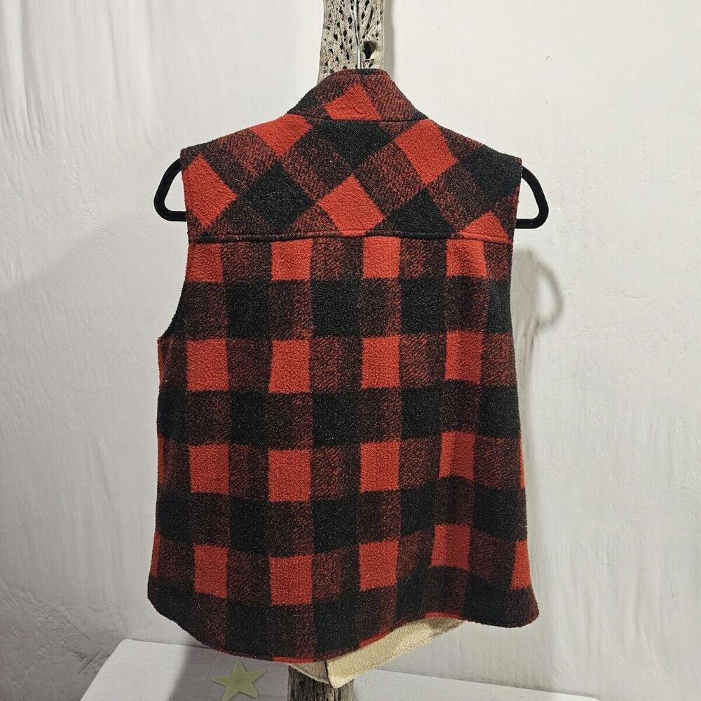 Black Mountain PEAK MENS large Plush Fleece Plaid PNW Snap. Lumber Jack - Picture 6 of 6